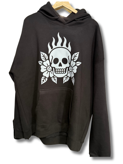 Skull and Flowers