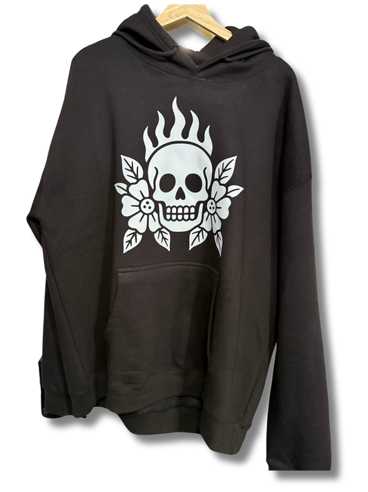 Skull and Flowers