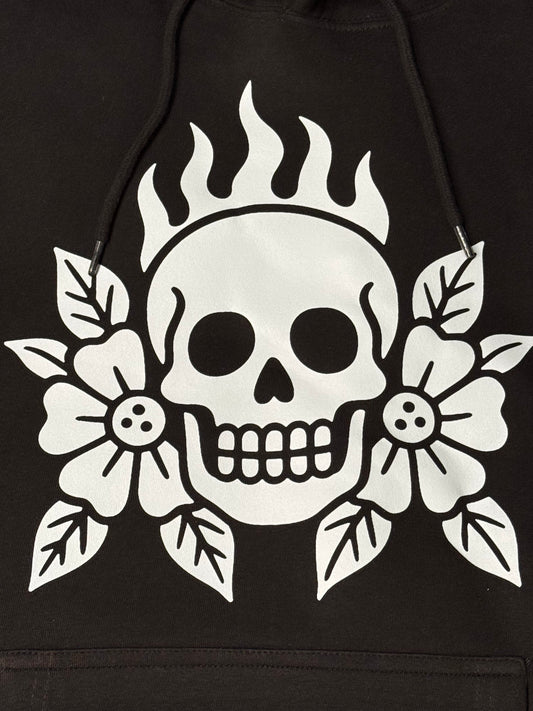 Skull and Flowers