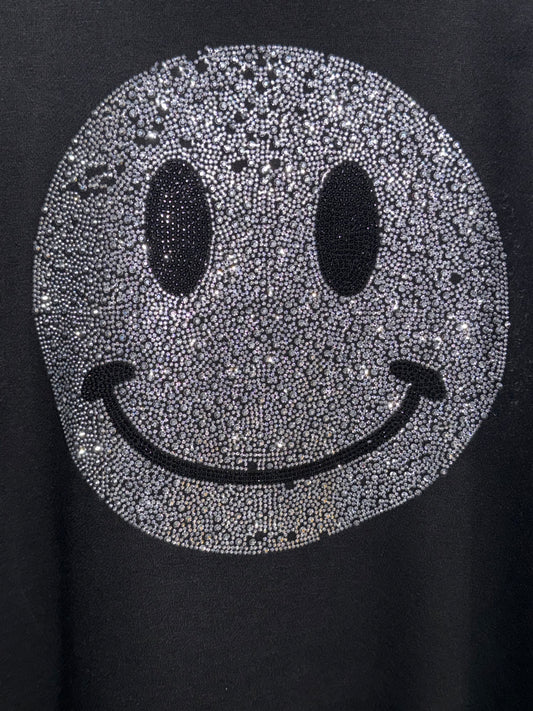 Rhinestone Smiley Face